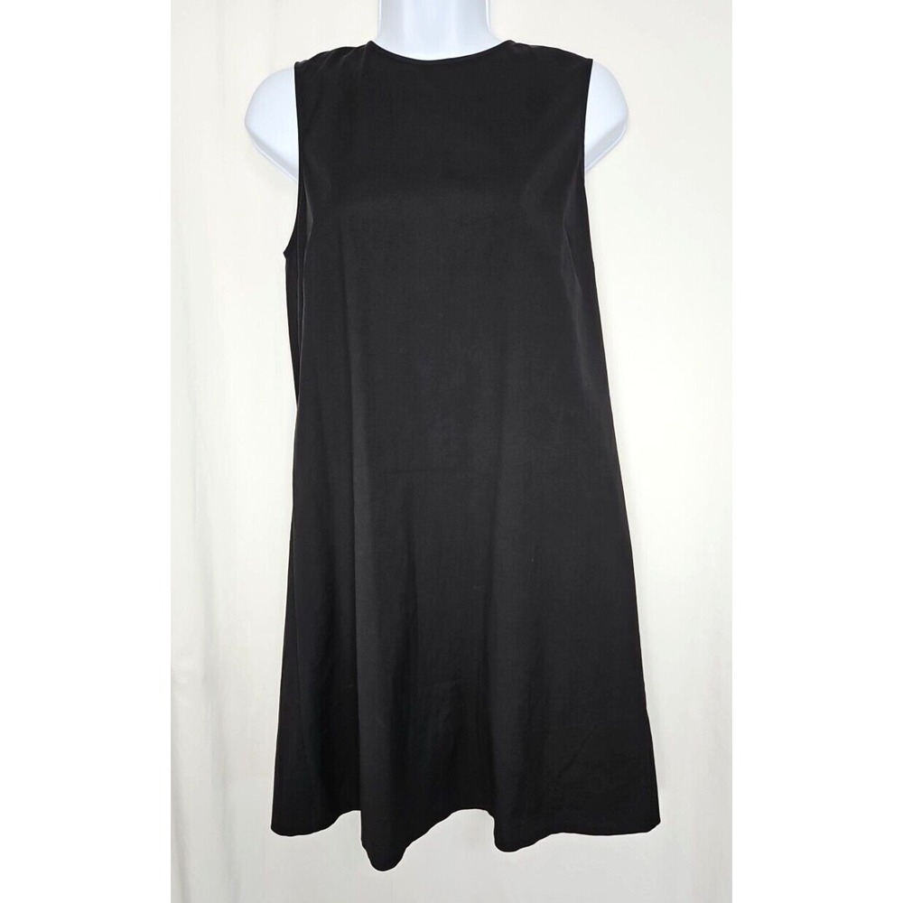 Theory Womens Black Sleeveless Corset Back A-Line Dress Size 2 NWOT